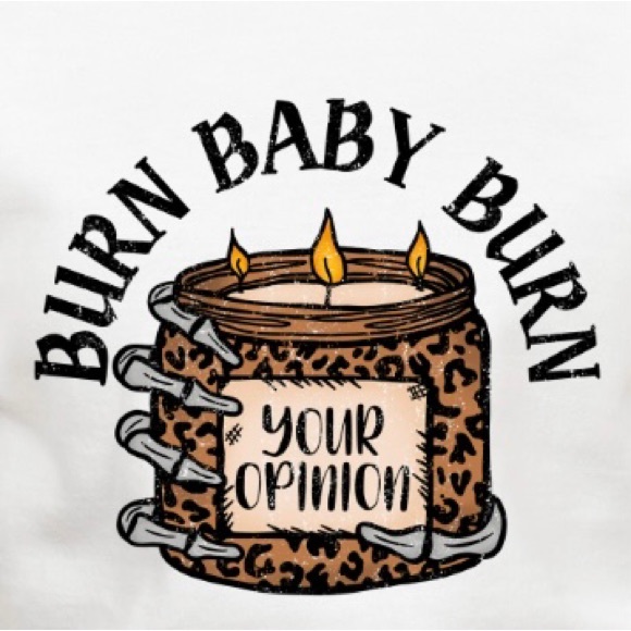 Your opinion can burn mental health graphic crewneck sweatshirt oversized XL - Picture 5 of 10